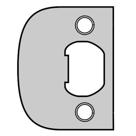 Kwikset Plainlatch and Deadlatch Strike, Satin Nickel 83437-15